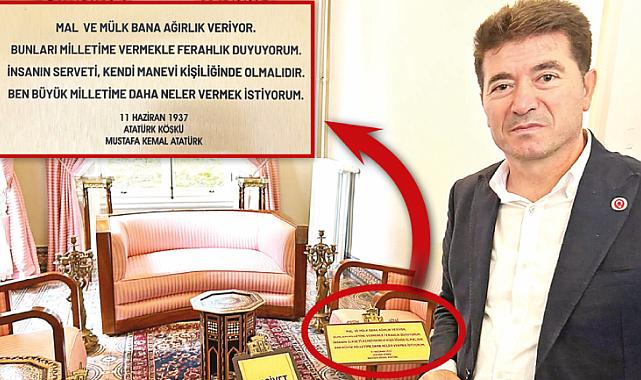 Ataürk'ün sözlerinin yer aldığı plaket 2 yıl sonra eski yerine konuldu