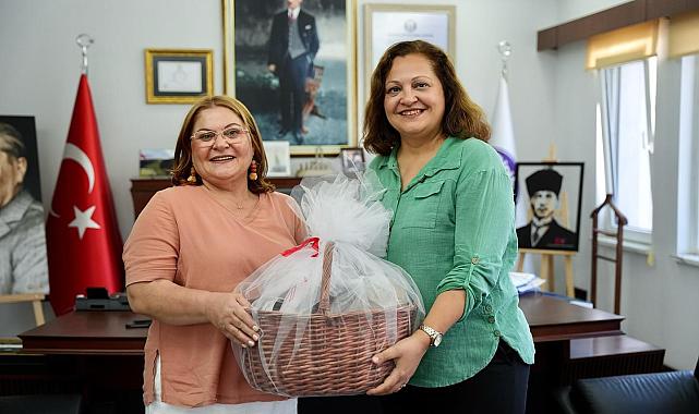 Burcu Köksal&#039;dan, başkan Hatice Gençay&#039;a Ziyaret