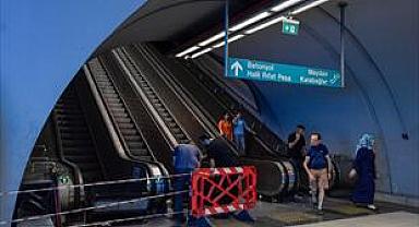 Büyükşehir’den Üçyol Metro İstasyonu’ndaki yürüyen merdivenlere detaylı kontrol ve inceleme