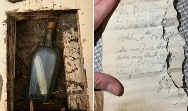 Dünyanın en eski şişe mesajı, okyanusa bırakılmasından 150 yıl sonra kıyıya vurdu