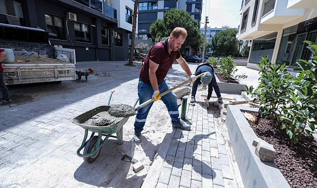 Karşıyaka Belediyesi üretiyor, sokaklar güzelleşiyor