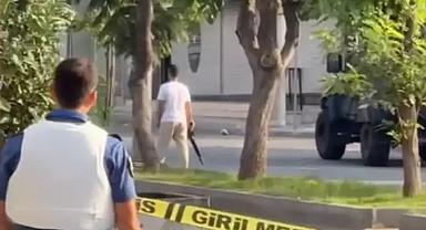 Mersin polis merkezi önünde korkutucu olay
