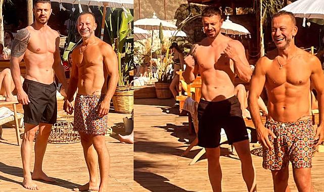 Murat Boz ve Rıza Kocaoğlu'nun kas şovu