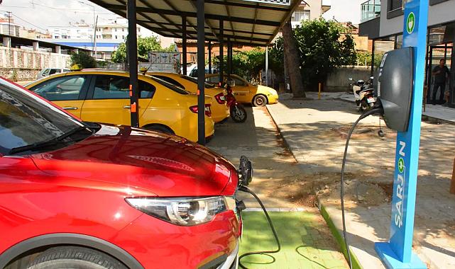 Ödemiş'te elektrikli şarj istasyonları faaliyete geçti