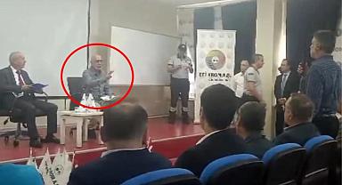 Patrona bak! İşçileri fırçalayıp tehdit etti: Yarın herkesi kapının önüne koyarım