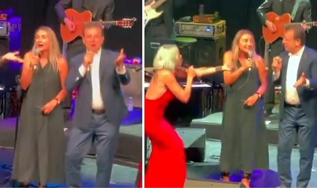 Pink Martini konserinde İmamoğlu sürprizi! Sahnede eşiyle birlikte şarkıya eşlik etti