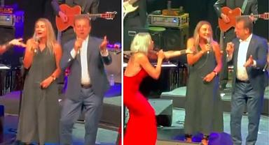 Pink Martini konserinde İmamoğlu sürprizi! Sahnede eşiyle birlikte şarkıya eşlik etti