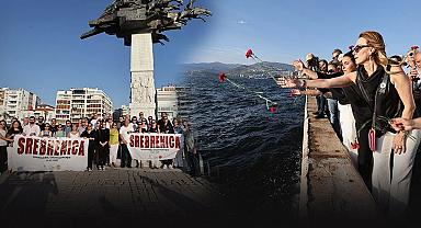 Srebrenitsa Katliam Konak'ta unutulmadı... Başkan Mutlu:
