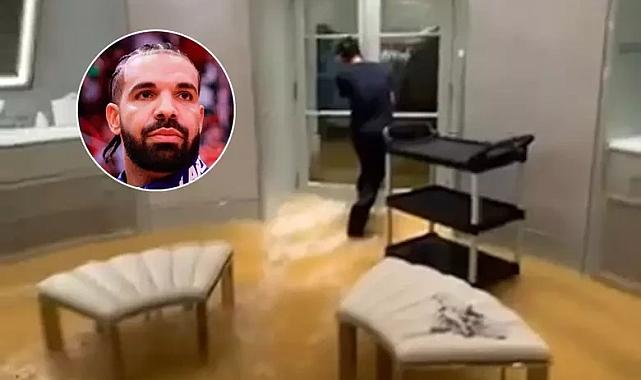 Ünlü şarkıcı Drake'in evini su bastı