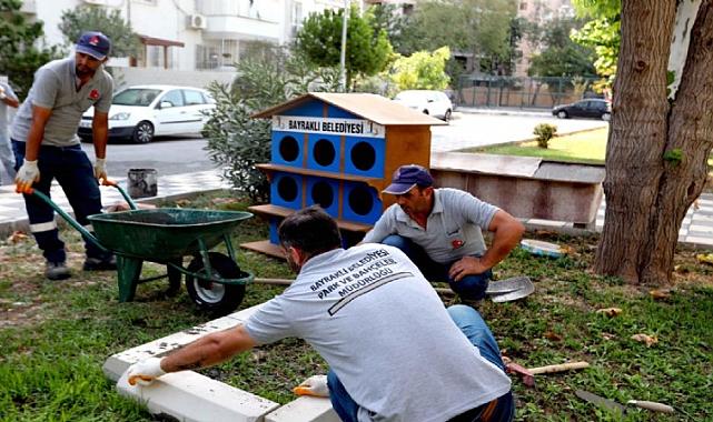 Bayraklı'da pati evleri çoğalıyor: 40 yeni noktaya yerleştirildi
