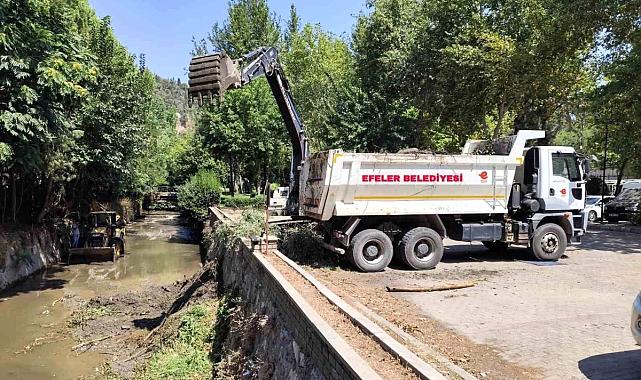 Efeler Belediyesi Tabakhane Deresi'nde Temizlik ve Çevre Düzenlemesi Yaptı