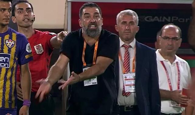 Eyüpspor teknik direktörü Arda Turan, ilk süper lig maçında kırmızı kart gördü