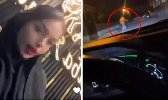 Görüntü Hatay&#039;dan! Suriyeli kadın, kendisini rahatsız eden adamı aracıyla ezmeye çalıştı