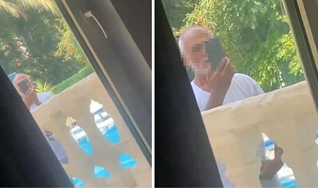 Görüntü Türkiye'den! Üzerini değiştiren kadın turist, kendisini görüntüleyen sapığı kayda aldı
