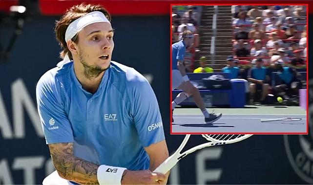 İzleyenler gözlerine inanamıyor! Tenis tarihi böyle vuruş görmedi