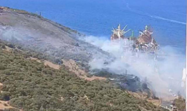 İzmir Aliağa'da korkutan orman yangını!