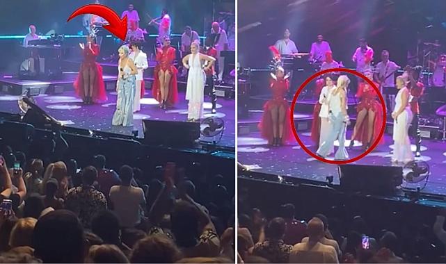 Şarkıyı yarıda kesen Ajda Pekkan, protokolde oturanlara açtı ağzını yumdu gözünü