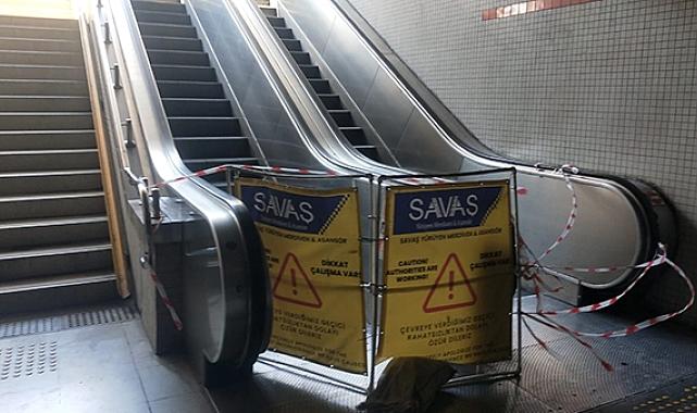 İzmir Metrosu'nda yürüyen merdiven sorunu: En işlek istasyon olan Çankaya'da 3 aydır çalışmıyor