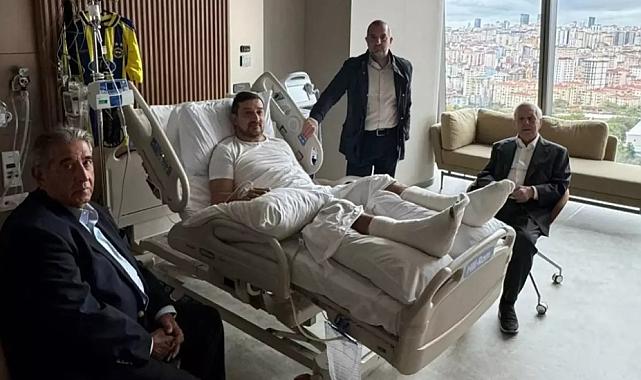 Yıldırım ve Uslu'dan Akın'a Geçmiş Olsun Ziyareti