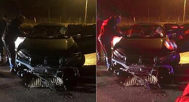 Karşıyaka’da yola yağ dökülmesi sonucu kaza: Maddi hasar var!