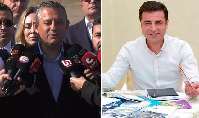 Selahattin Demirtaş ile görüşen CHP Genel Başkanı Özel'den ilk sözler