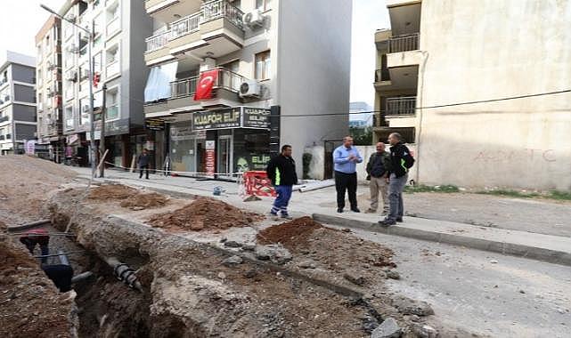 Menderes Belediye Başkanı İlkay Çiçek hizmetleri yerinde takip ediyor