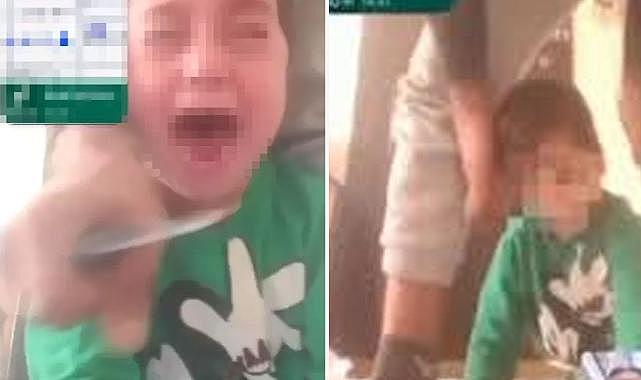 Öz evladının boğazına bıçak dayayıp karısını tehdit etti: Öldüreceğim