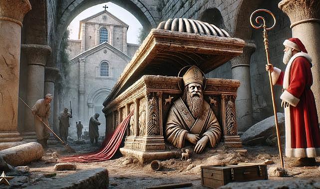 Arkeologlar heyecanlı, Türkiye'de yeni bulunan gizemli lahit her şeyi değiştirebilir: Noel Baba’nın mezarı mı bulundu?