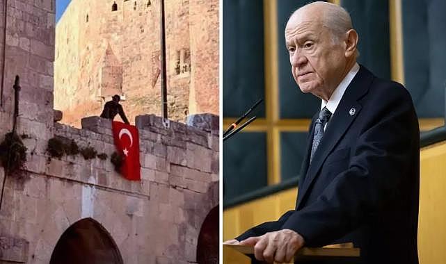 Bahçeli'den kalesine bayrak asılan Halep'le ilgili çok konuşulacak çıkış