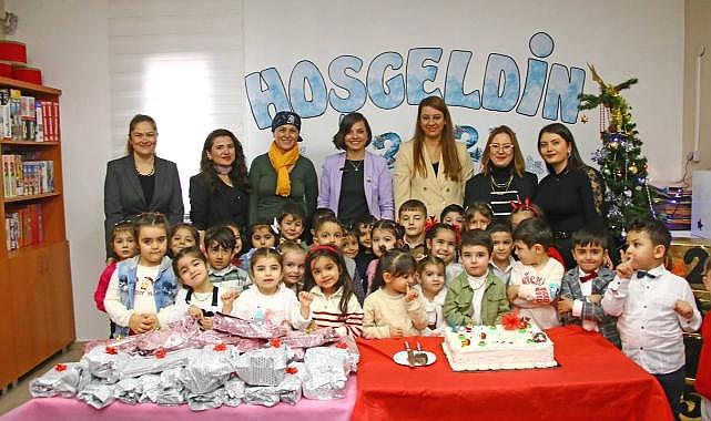 Başkan Helil Kınay, miniklerle yeni yılı kutladı