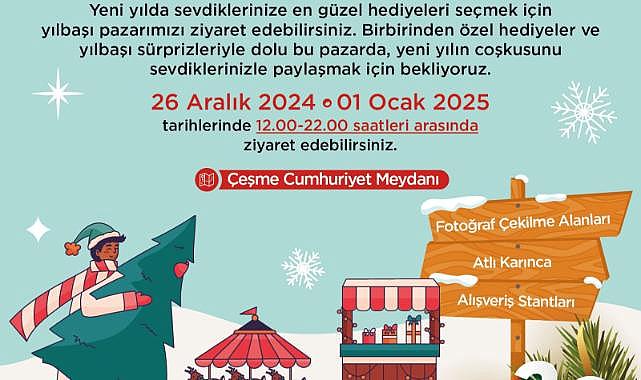 Çeşme’de Yeni Yıl Coşkusu: Yılbaşı Panayırı Başlıyor