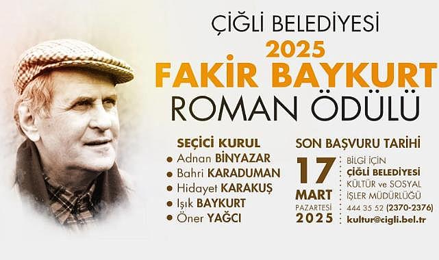 Çiğli&#039;de Fakir Baykurt Roman Ödülü için başvurular başladı