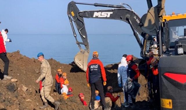 Giresun'da meydana gelen heyelanda 4 kişinin cansız bedeni çıkarıldı