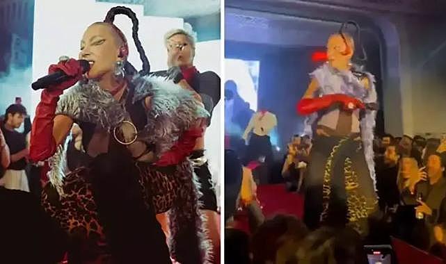 Hande Yener konserinde ilginç anlar: Mikrofonu uzattığı gibi çekti