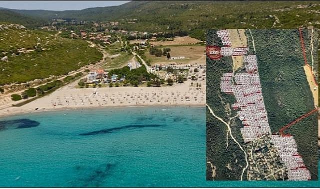 İzmir’in en kıymetli koylarından birinde daha önce Sit derecesi düşürüldü sonra yapılaşmaya açıldı