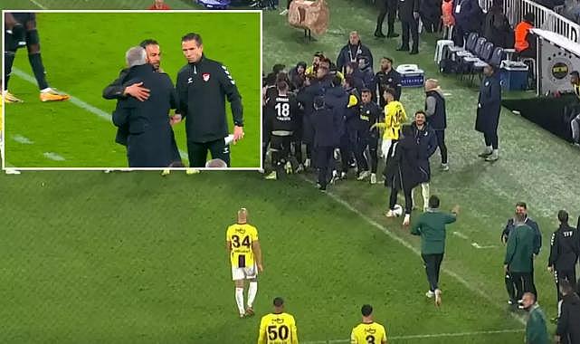 Jose Mourinho ile Selçuk İnan&#039;ın sarıldığı anda ortalık fena karıştı