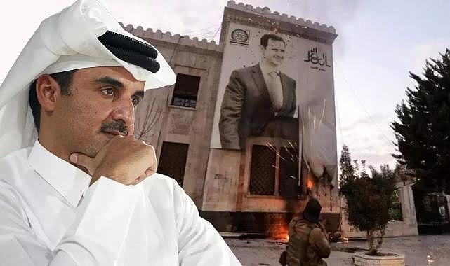 Katar Emiri, Suriye'deki savaşta tarafını belli etti