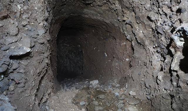 Münbiç&#039;te hastanenin altından tünel ağı çıktı