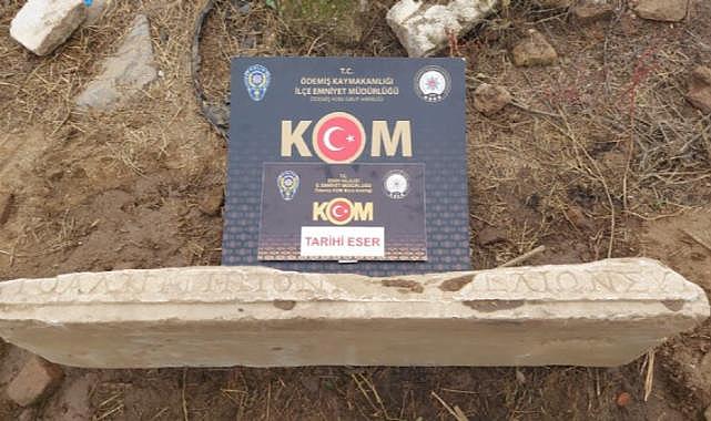 Ödemiş'te tarihi eser operasyonu: 3 kişiye gözaltı