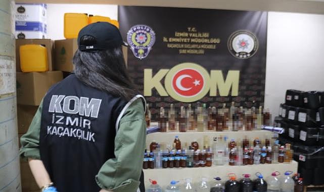 Yılbaşı gecesi ölümleri engellemek için operasyon düzenlendi: İzmir'de 36 bin litre sahte alkol ele geçirildi