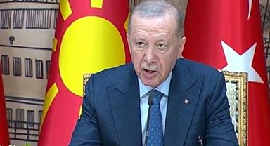 Cumhurbaşkanı Erdoğan: ''Kuzey Makedonya ile ticaret hacmimizi 2 katına çıkaracağız''