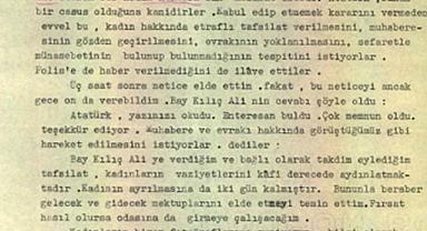 MİT, Atatürk'ten Mülakat İsteyen İngiliz Kadın Hakkında Rapor Hazırladı