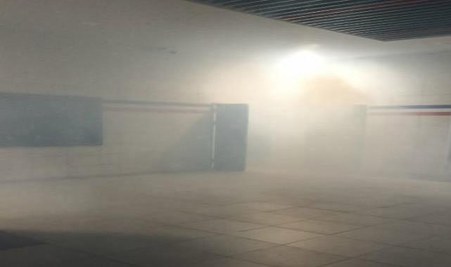 Balçova Metro'da yangın paniği