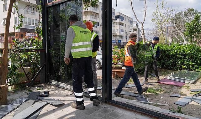 İzmir Büyükşehir Belediyesi kamusal alanların işgaline son veriyor