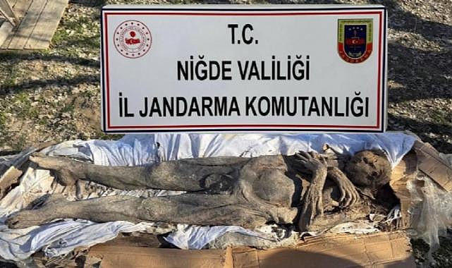 Niğde'de mumya operasyonu: 6 gözaltı