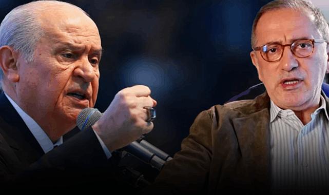 Bahçeli&#039;den Altaylı&#039;ya isim vermeden sert mesaj