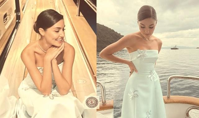 Hande Erçel’den tekne pozları! Yeni projesi bomba gibi geliyor.