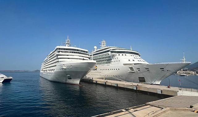 Kruvaziyerlerle Bodrum'a 3 Bine Yakın Turist