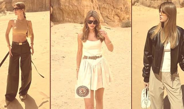 Nazlı Sabancı’dan çölde stil şovu!