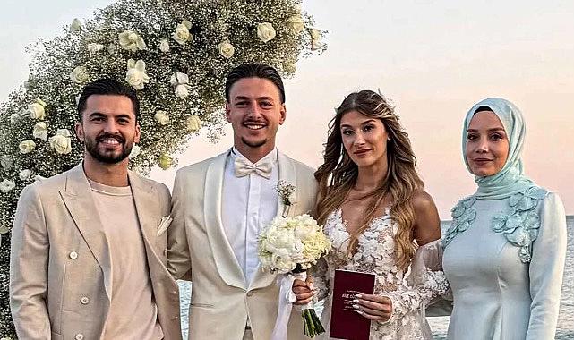 Trabzonsporlu futbolcu gelinini onaylamayan anneye rağmen nikah masasına oturdu!